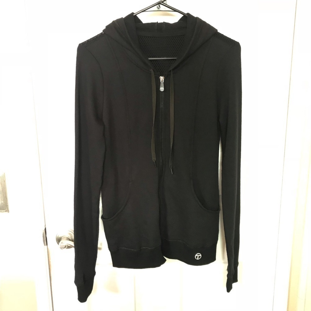 NWOT Trina Turk Recreation Mesh Back Zip Up Sweatshirt Sz S